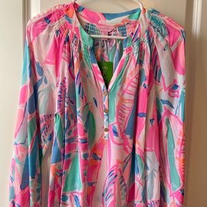 Lilly Pulitzer ELSA top OUT TO SEA